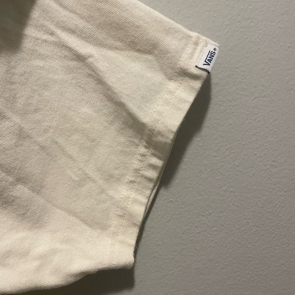 Vans Cream Short Sleeve Tee Off The Wall - Picture 4 of 6